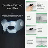 Masseur oculaire 2 heures d'autonomie 180 degrés pliable Paquet de chaleur de massage intelligent Portable oculaires masseur