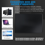 SSD 2To interface SATA3 prise en charge de Windows/OS/Linux compatible avec divers appareils disque SSD interne pour professionnels