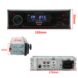 Bluetooth auto radio 12v voiture monolingot short lecteur MP3 avec interface ISO double USB bluetooth FM radio à charge rapide