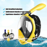 Masque de plongée 12cm supérieur à distance entre les yeux et le menton 22cm longueur du tube masque de natation masque de plongée