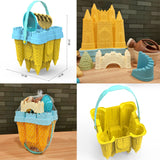 Jouet de plage 14PCS avec des outils de château et de pelle jeux de plage jouet de plage enfant jouets de plage jouets de sable