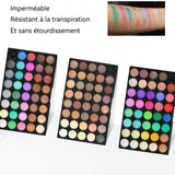 Palette de fards à paupière 120 couleurs nacré+mat pour studio/particulier palette de maquillage pour les yeux coffret maquillage
