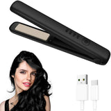 Lisseur sans fil led 3000mah 4 niveaux réglage USB soins capillaires aux ions négatifs lisseur cheveux pour curling et lissage