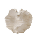 Pots de fleurs 17x17cm vase végétarien en céramique blanche givrée pour la décoration de la maison et l'artisanat objet decoratif
