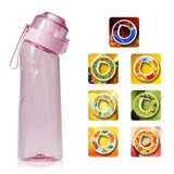 Bouteille d'eau de 650 ml de grande capacité avec diverses capsules de saveur de fruits matériau sûr facile à transporter étanche