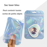 Pocho 200 pièces 7 x 11cm paquet zip refermables sacs scellés en plastique en 4 couleurs convient petits objets sac alimentaire