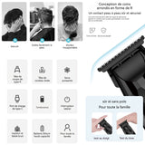 Tondeuse cheveux professionnelle electrique avec affichage numérique ensemble tondeuse à cheveux avec 6 accessoires rechargeable