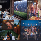 Vidéoprojecteur 1920x1080 machine de projection portabilité bluetooth support mise point électrique pour tv optique videoprojecteur