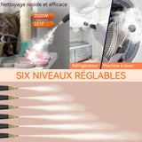 Nettoyeur vapeur haute pression haute température multi usage pour canapé et nettoyage du chiffon portable pour la maison 6 niveaux