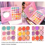 Palette de fard 18,4x16x2,3cm 72 couleurs palette multi-usages pearlescent matte triple fold earthy highlighter fard a paupiere