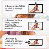 Objectif macro 10x 120 degrés super grand angle professionnel pour smartphone HD objectif fixable zoom oeil de poisson externe