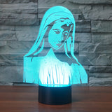 Lampe LED de bureau Multi-couleurs réglables  Commande à distance  Lumière d'illusion Lumière d'ambiance dans la chambre à coucher