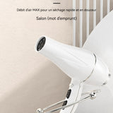 Sèche cheveux 1800W 3 vitesses 3 températures MAX high airflow AC accelerated motor Domestic white Sèche-cheveux professionnel