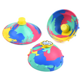 Jouet 3PCS 5,5x3cm ballon rebondissant en caoutchouc naturel camouflage demi-balle à lancer et à rebondir anti-stress couleur
