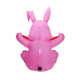 Lapin de Pâques gonflable 1.5m Fête extérieure Pink Cute Bunny LED Light Up Inflatable Patio Lawn Garden Decoration