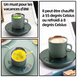 Chauffe tasse 8-55 degrés celsius plage chauffage chauffe café électrique chauffage refroidissement double usage tasse chaude froide