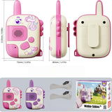 Talkie walkie enfants 2 PCS 300m distance de communication sans obstacle jouet interactif parlant de dessin animé avec cordon