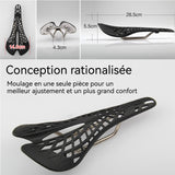 Selle de vélo 180g Dissipation de la chaleur par des orifices d'aération Ergonomie Design aérodynamique Creux 2.siège de vélo