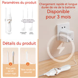 Otoscope oreille 3,5 x 16cm avec 5 tailles différentes de cuillères auriculaires cure-oreille électrique avec lumière LED blanc