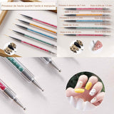 Pinceaux en détail à ongles 5 pièces stylo nail art pour le dessin au trait peinture et pointillé double embouts pinceaux ongle