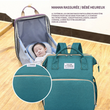 Sac à langer à dos sac à langer grande capacité de voyage portable avec lit pliable sac à dos sac à langer maternité multifonction