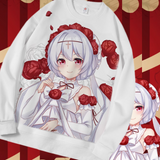 Manches courtes code L t-shirt à manches longues à imprimé périphérique de style anime automne et hiver otaku t-shirt décontracté