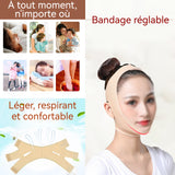 Masque Lifting Visage eten Forme de V Double Effet Liftant et Amincissant pour un VisageAmincissantVisage Redessiné et JeuneBandage
