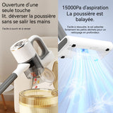 Aspirateur balai sans fil 120w 15kpa 880ml 3 vitesses port de charge de type c convient aux tapis et aux sols durs aspirateur