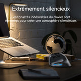Souris ergonomique sans fil avce affichage numérique 2.4g silencieuse rechargeable design ergonomique optique souris verticale
