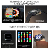 Montre intelligente 350mah 128Mo mémoire IP67 écran tactile 320x385 plusieurs modes sportifs montre connectée avec appel bluetooth