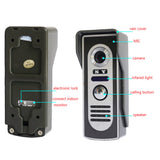 Sonnette d'interphone visuelle Pratique 7-inch HD LCD métal machine externe vision nocturne portier étanche