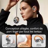 Casque conduction osseuse 5.3 Bluetoot résistant au bruit du Qualité sonore de niveau HIFI Affichage numérique de puissance à LED