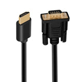 Adaptateur HDMI vers VGA 1,8m adaptateur HDMI vers VGA 1080P avec puce convient aux ordinateurs aux DVD aux téléviseurs HD TV BOX