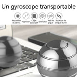 Jouets 38x34mm boule de bureau rotative entièrement démontable gyroscopes de transport à doigt jouets gyroscopiques anti-stress