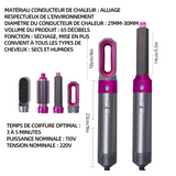 Brosse soufflante 5 en 1 sèche cheveux ionique avec brosse lissante pour cheveux boucleur coiffante chauffante pour lisser sécher