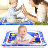Tapis d'eau Bébé Tapis gonflable en PVC 70 x 50 cm Jouets aquatiques animaux marins Jeux aquatiques éducatifs et éveil sensoriel
