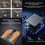 Masseur pieds avec 8 modes réglables et 19 niveaux d'intensité ecran LED réduire la fatigue et favoriser la circulation sanguine