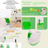 Lanceur automatique de balle pour chiens avec télécommande et 3 balles rebondissantes 4 niveaux réglables lanceur de balles