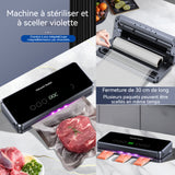 Machine à sceller 30 cm Longueur de scellage Étanchéité mise sous vide Amovible pour le nettoyage Machine d'emballage sous vide