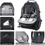 Sac a dos 46x31x22cm sac à dos de grande capacité pour le chargement de l'ordinateur pour les déplacements professionnels sac a dos