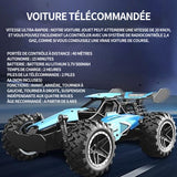 Voiture télécommandée 2.4 GHz 1:18 RC voiture 15kmh voiture de course avec télécommande de la poignée pour filles et garçons bleu
