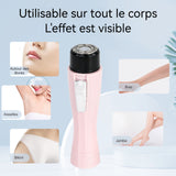 Épilateur 112x29x29mm Rasoir électrique pour femmes appareil de rasage des parties intimes mini appareil d'épilation privée rose