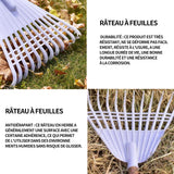 Râteau de jardin 1.2m longueur du manche râteaux râteau à feuilles râteau à feuilles un râteau râteau télescopique ramasse feuilles