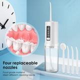 Rinceuse à dents électrique adulte portable couture des dents calcul eau soie dentaire nettoyage lavage des dents type de stockage