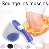 Masseur 25w 17x15x11cm avec 4 têtes de massage électrique masseur anti-stress pour tout le corps pour hommes et femmes portable