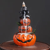Citrouille d'Halloween Lavande   10.4*10.2*17.6cm   Brûleur d'encens Reflow   Décoration d'ambiance     Décoration Halloween