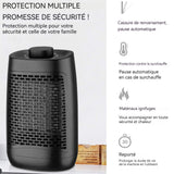 Chauffage 1200w 13.5x23.5x11.5cm chauffage basse consommation 3 niveaux de puissance alimentation en air modulable compact et petit