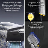 Tondeuse cheveux 24x3,5cm Acier inoxydable+ABS 3 en 1 Silencieux Longueur réglable Rechargeable par USB Compact et portable Rasoir