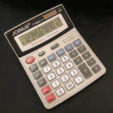 Grande calculatrice solaire de bureau multifonction, double alimentation, calculatrice d'addition et de soustraction continue