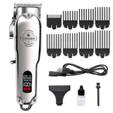 Tondeuse cheveux 110-240V USB 0.5-3mm Smart LED LCD affichage numérique tondeuse à cheveux électrique tondeuse à cheveux en métal